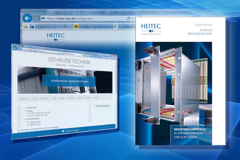 HEITEC opens online configurator for HeiPac Subracks